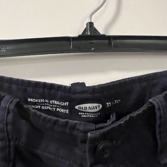 Straight Leg Navy Chinos - Picture 2 of 3